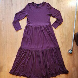 Saint + Sofia Flare Tiered Maxi Dress Cottagecore